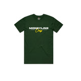 Load image into Gallery viewer, Forest Green Money Line Tee